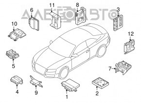 Interfața de control a diagnosticului Gateway Modul Audi A4 B8 08-16 2.0T