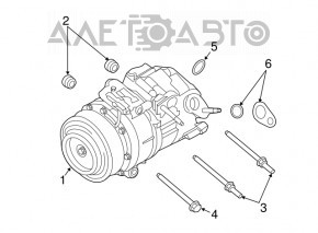 Компрессор кондиционера Lincoln MKX 16- 3.7