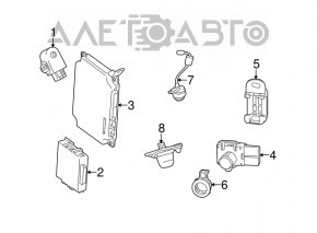 Modul de control al asistenței de parcare Lexus RX350 10-15