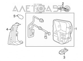 Semnalizator stânga Toyota Prius 30 12-15 rest, nisip