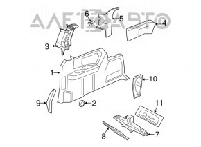 Manerul cricului Jeep Compass 11-16 cheie cu balon