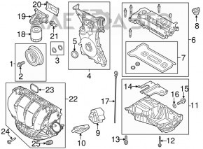 Шкив коленвала Ford Focus mk3 11-18 2.0 под 4 ручья