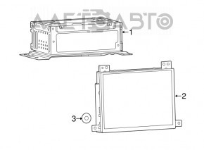 Monitor, display, navigație Dodge Dart 13-16