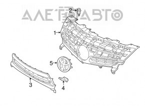 Emblema Toyota de pe bara din față a Toyota Prius V 12-17