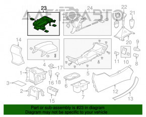 Placuta schimbator pentru Honda Accord 13-17 tip 1, lipsa dop, zgarieturi, suport rupt