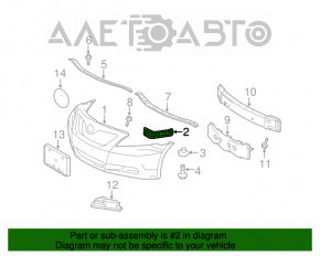 Крепление переднего бампера правое Toyota Camry v40