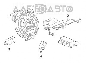 Modulul airbag SRS computer pentru airbag-urile de siguranță Chevrolet Camaro 16-