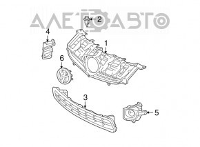 Решетка радиатора grill Toyota Prius 30 10-12 дорест