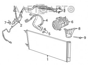 Компрессор кондиционера Jeep Compass 17- 2.4 4472501330