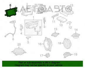 Monitor, display, navigație Lexus ES300h ES350 13-18 zgârietură pe ecran.