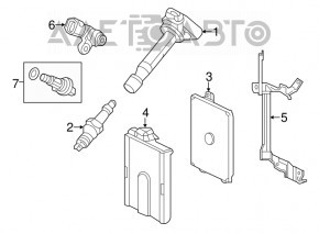 Modulul ECU al motorului Acura MDX 14-15 pre-restilizare.