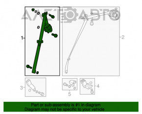 Centura de siguranță din spate dreapta pentru Acura MDX 14-20, gri închis cu fixare gri.