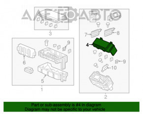 Blocul de siguranțe sub capotă stânga pentru Acura MDX 14-15