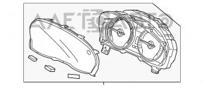 Tabloul de bord Acura MDX 14-15 86k