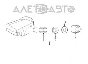 Датчик давления колеса Acura MDX 14-20 315mhz