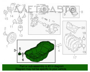 Palet de ulei Mazda 6 13-21 2.5 fără senzor nou OEM original