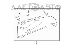 Capac spate stânga Honda CRV 12-16 gri, zgârieturi