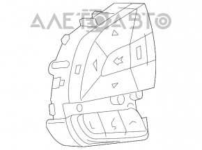Butonul de control de pe volanul stâng al Jeep Cherokee KL 14-
