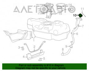 Крышка заливной горловины бензобака Jeep Compass 17-