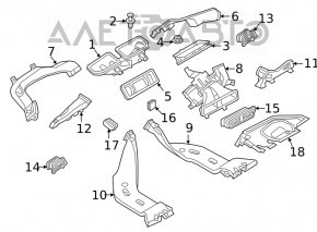 Torpedo panoul frontal fără AIRBAG VW Jetta 19-