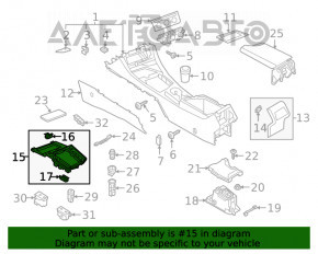 Накладка шифтера АКПП VW Jetta 19- 1 часть, затертая