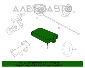 KEYLESS ENTRY RECEIVER MODULE Dodge Journey 11-