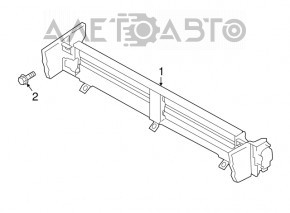 Jaluzele deflectorului radiatorului pentru Subaru Legacy 15-19 cu motor electric