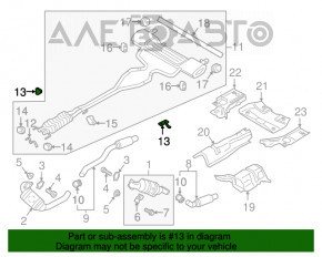 Кронштейн выпускного коллектора Ford Fusion mk5 13-20