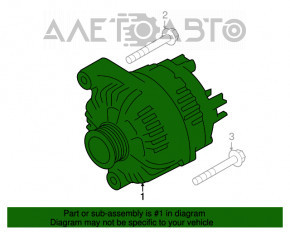 Generatorul BMW F30 12-16 N20 210A