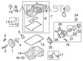 Охладитель масляный двс BMW F30 12-16 N20 новый неоригинал AND