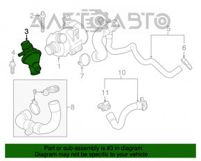 Corpul termostatului BMW X3 F25 11-17 2.0T