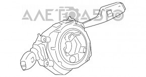 Comutatoarele de pe volan pentru chitara asamblate BMW 3 F30 12-18 fara incalzire.