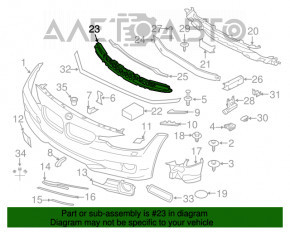 Абсорбер переднего бампера BMW 3 F30 12-15