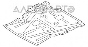 Protecția motorului BMW 3 F30 4d 12-18 fără suspensie reglabilă, nou OEM original.