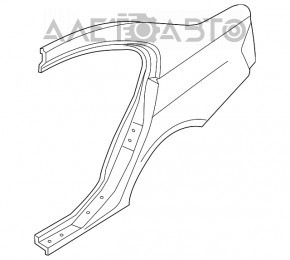 Aripa spate stânga BMW 3 F30 4d 12-18