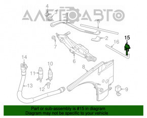 Duze de parbriz cu incalzire pentru BMW 3 F30 12-18