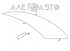 Geam spate BMW 3 F30 12-18 zgârieturi