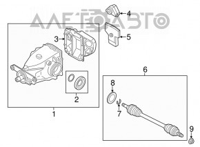 Задний дифференциал редуктор BMW 3 F30 12-16 3.15 123к