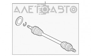 Привод полуось задняя правая BMW 3 F30 12-18 d-31мм ржавая, сорвана резьба