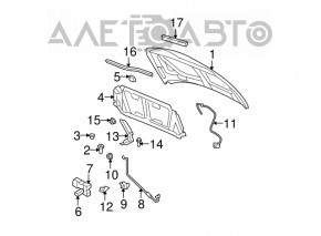 Ручка открытия замка капота Jeep Compass 11-16