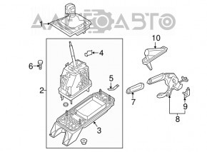 Ручка КПП VW Jetta 11-18 USA черн