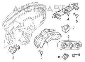 Controlul luminii Fiat 500X 16- fără PTF