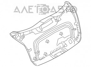 Capacul portbagajului inferior al usii Fiat 500X 16-