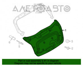 Capacul portbagajului inferior al usii Fiat 500X 16-