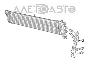 Radiatorul de răcire a cutiei de viteze automate Fiat 500X 16-18