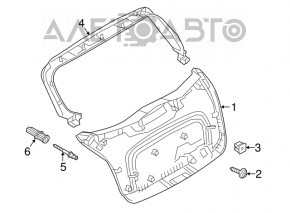 Capac portbagaj superior Fiat 500X 16- сер, zgârietură