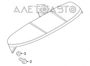 Spoilerul portbagajului Fiat 500X 16-