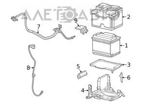 Capacul bateriei Fiat 500X 16-