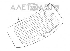 Geam spate portbagaj Ford Escape MK4 20- geam fumuriu