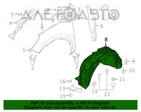 Aripa fata stanga Ford Escape MK4 20-21